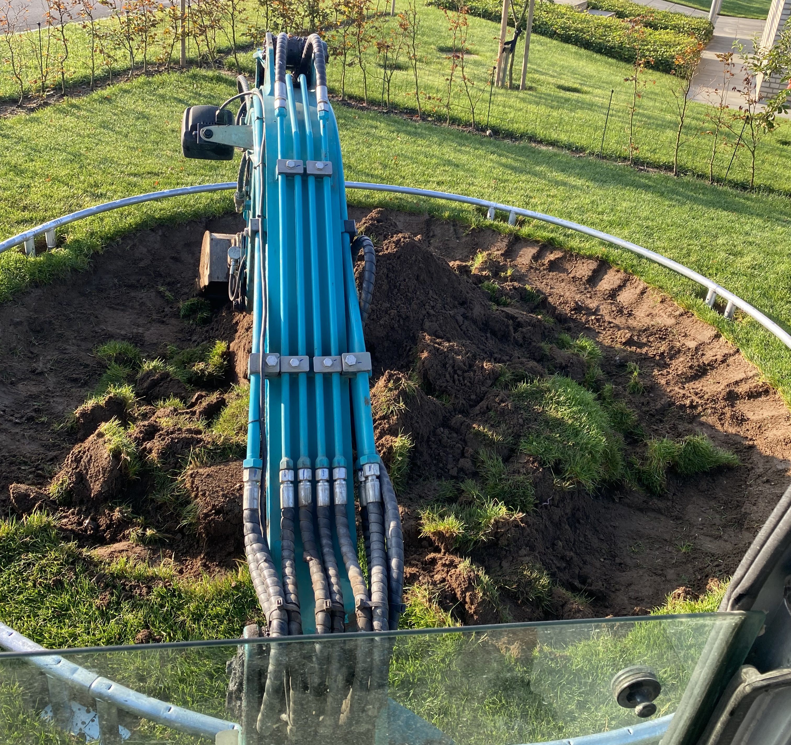 Nedgravning af trampolin Kolding, Esbjerg og Rødding